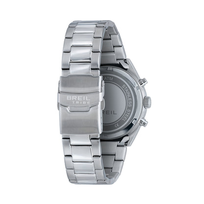 Orologio Cronografo Uomo Breil Tribe Eco EW0859 in Acciaio Silver con Quadrante Nero 42 mm