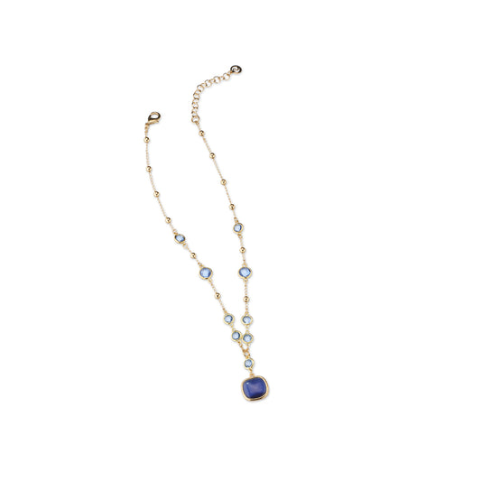 Collana Donna Sovrani a Y Calcedonio Azzurro e Blu J11587 - Arena Gioielli - Sovrani