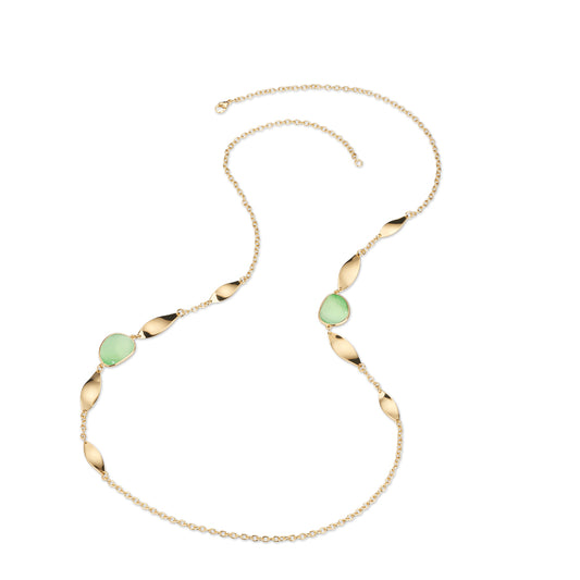 Collana Lunga Donna Sovrani Calcedonio Verde Menta J12365 - Arena Gioielli - Sovrani