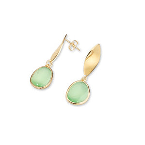 Orecchini Donna Sovrani Pendenti Calcedonio Verde Menta J12367 - Arena Gioielli - Sovrani