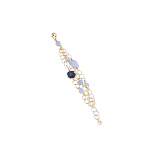 Bracciale Donna Sovrani Calcedonio Azzurro e Agata Blu J12421 - Arena Gioielli - Sovrani
