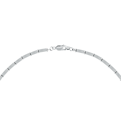 Collana Uomo Maserati Titanium a Catena in Acciaio Silver con Dettaglio Rose Gold JM426AXF01