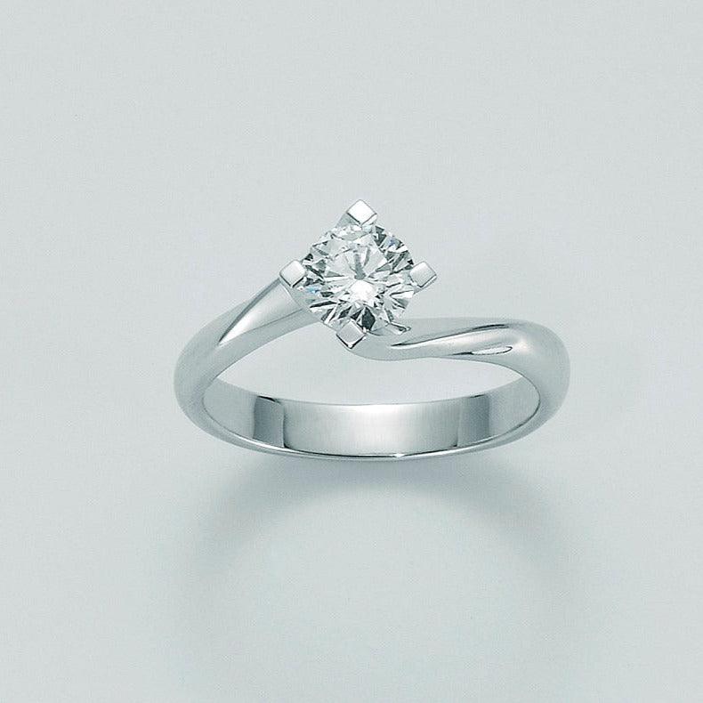 Solitario oro e diamante naturale da 0,20 ct. - Arena Gioielli