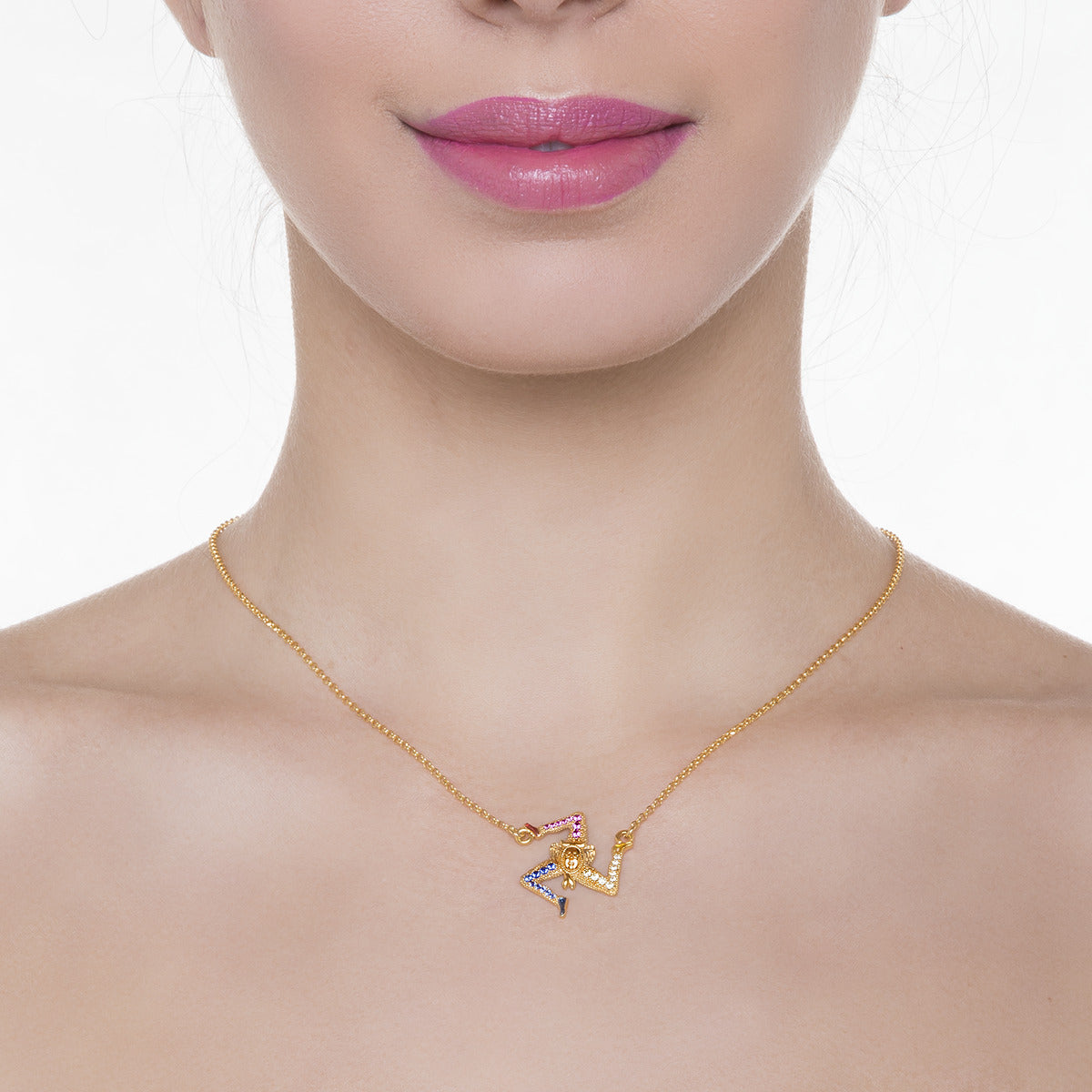 Collana donna argento  Isola Bella Trinacria 20000947