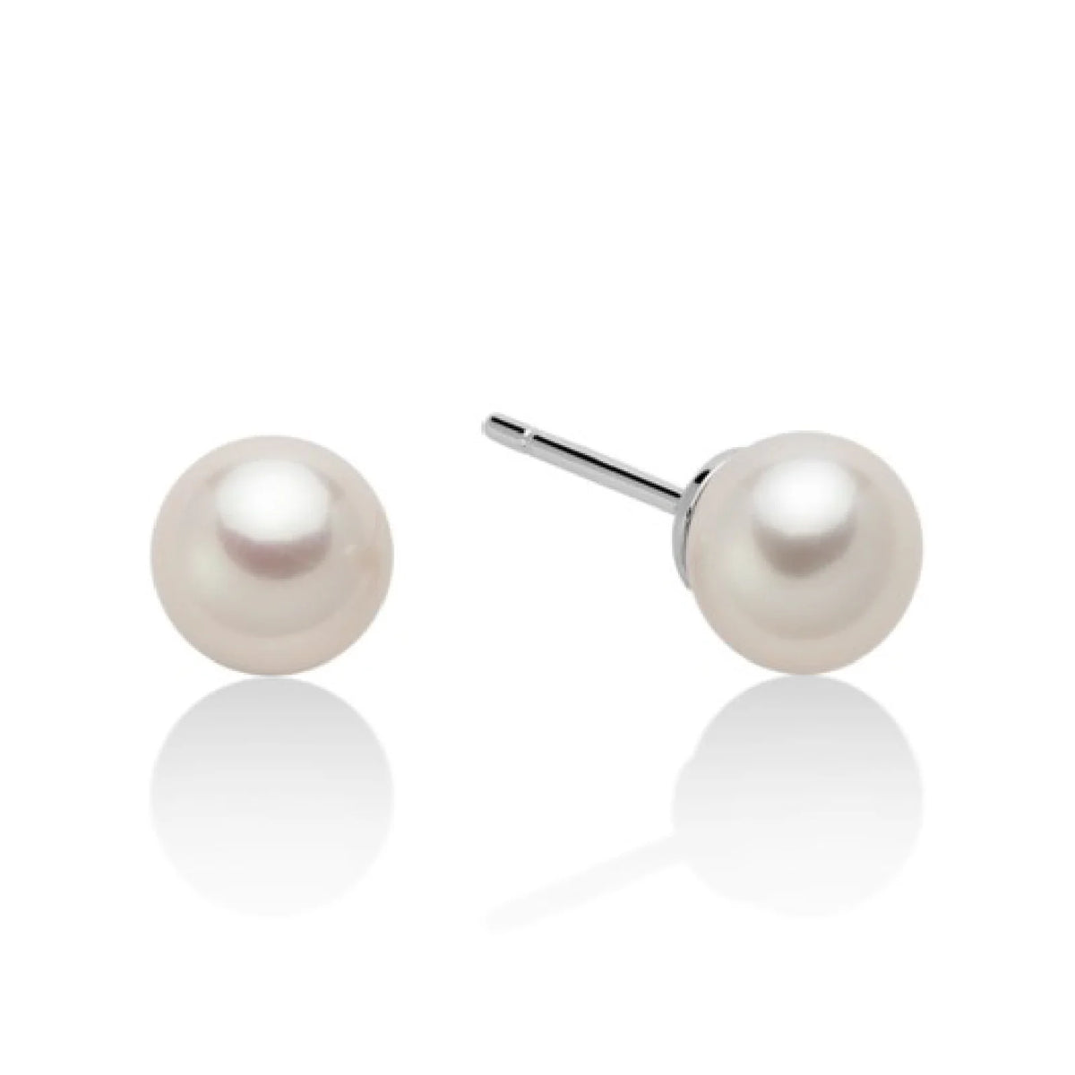 Orecchini Donna Miluna Oro Bianco 18kt e Perle 5-5,5 PPN555BMV5 - Arena Gioielli - Miluna