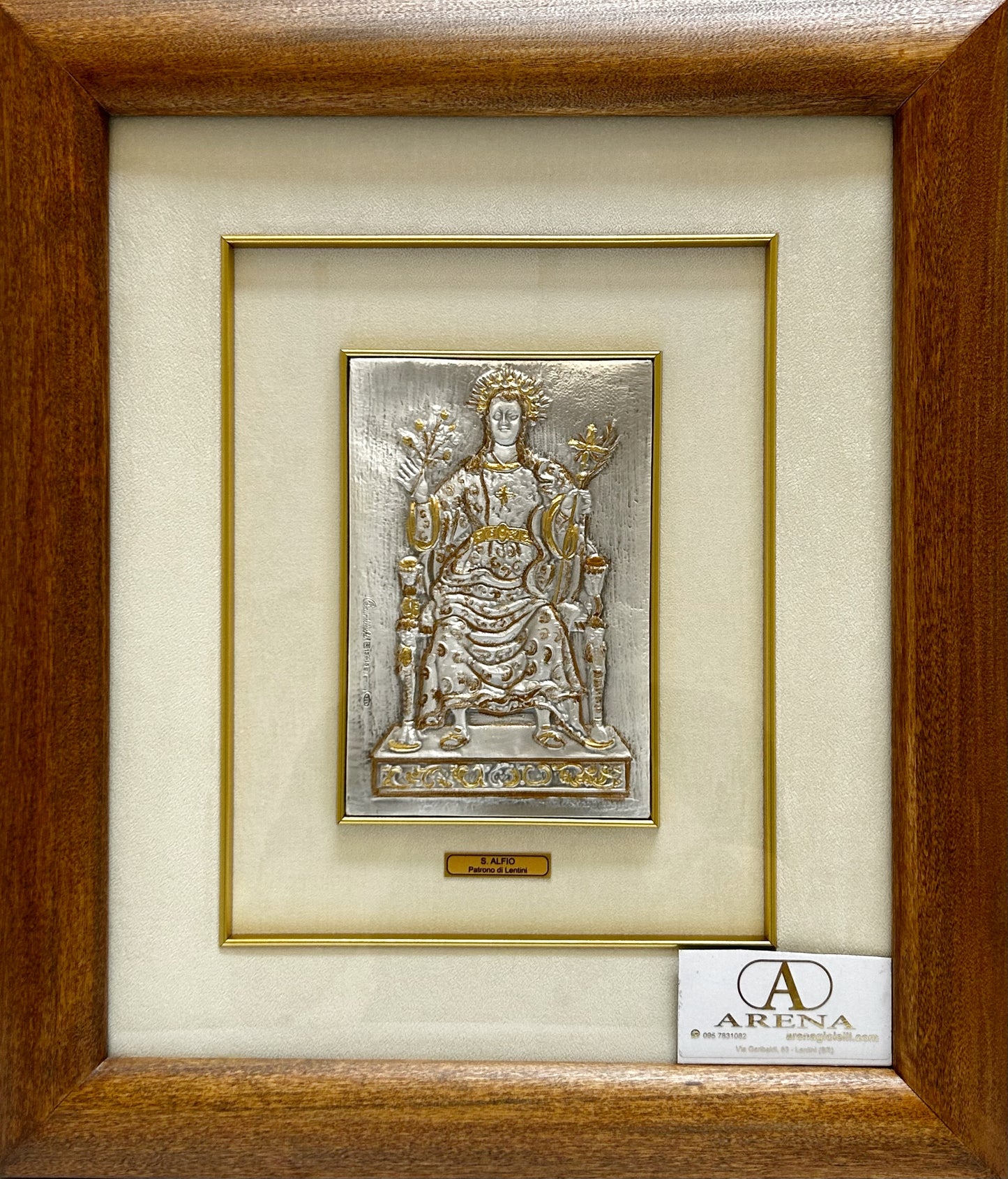 Quadro Sant' Alfio 38x44 cm Cornice Bombata - Arena Gioielli 