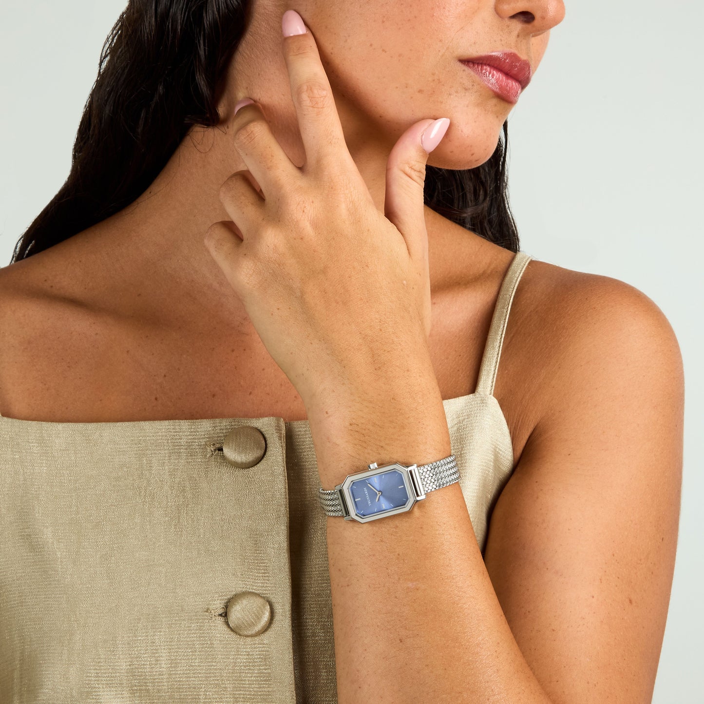 Orologio Donna Trussardi T-Brera Solo Tempo in Acciaio Silver con Quadrante Blu R2453179506 - Trussardi