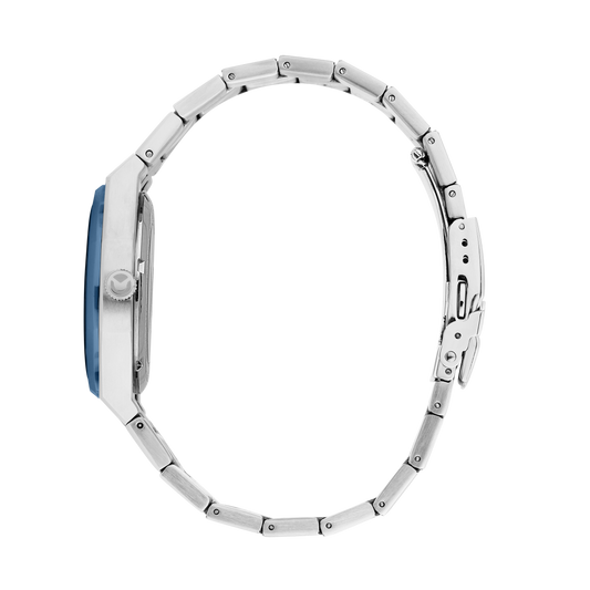 Orologio Uomo Sector OTTO150 Automatico Skeleton in Acciaio Silver con Lunetta Blu R3223150001 - Sector