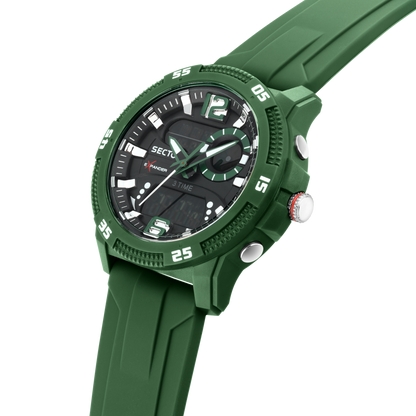 Orologio Digitale Uomo Sector Ex-56 Cinturino Verde R3251355001 - Arena Gioielli