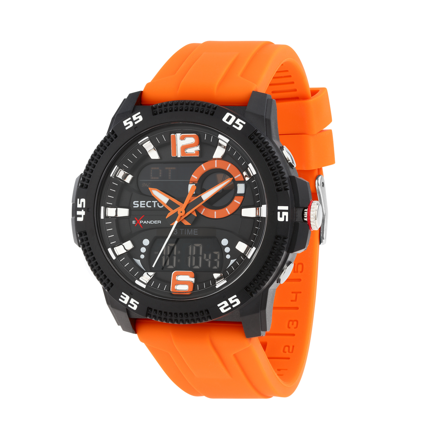 Orologio Digitale Uomo Sector Ex-56 Cinturino Arancione R3251355002 - Arena Gioielli - Sector