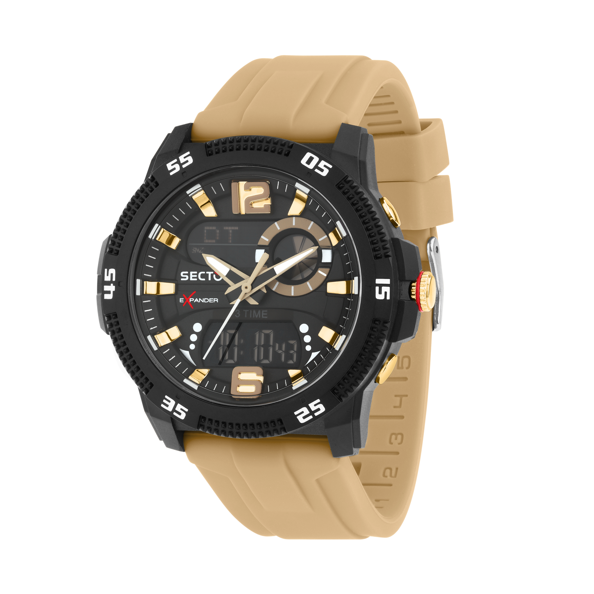 Orologio Digitale Uomo Sector Ex-56 Cinturino Marrone R3251355003 - Arena Gioielli