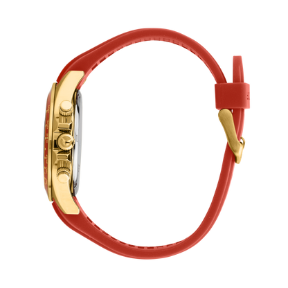 Orologio Uomo Sector 230 Cronografo in Acciaio Gold e Silicone Rosso R3271661035