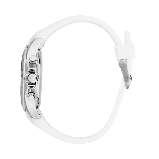 Orologio Uomo Sector 230 Cronografo in Acciaio Silver e Silicone Bianco R3271661037 - Sector