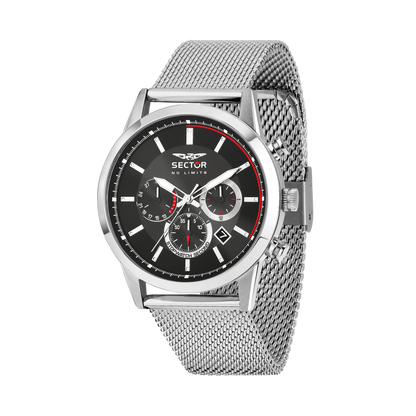 Orologio Uomo Sector Cronografo Maglia Milano Quadrante Nero R3273617011