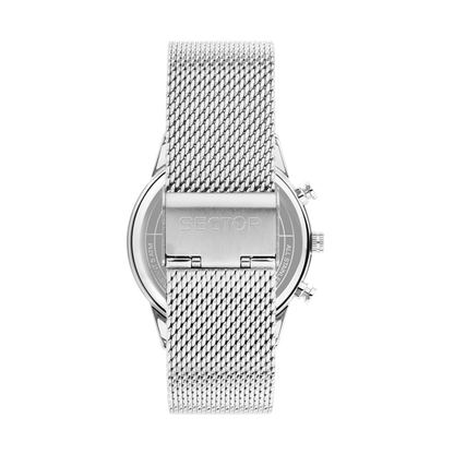 Orologio Uomo Sector Cronografo Maglia Milano Quadrante Nero R3273617011