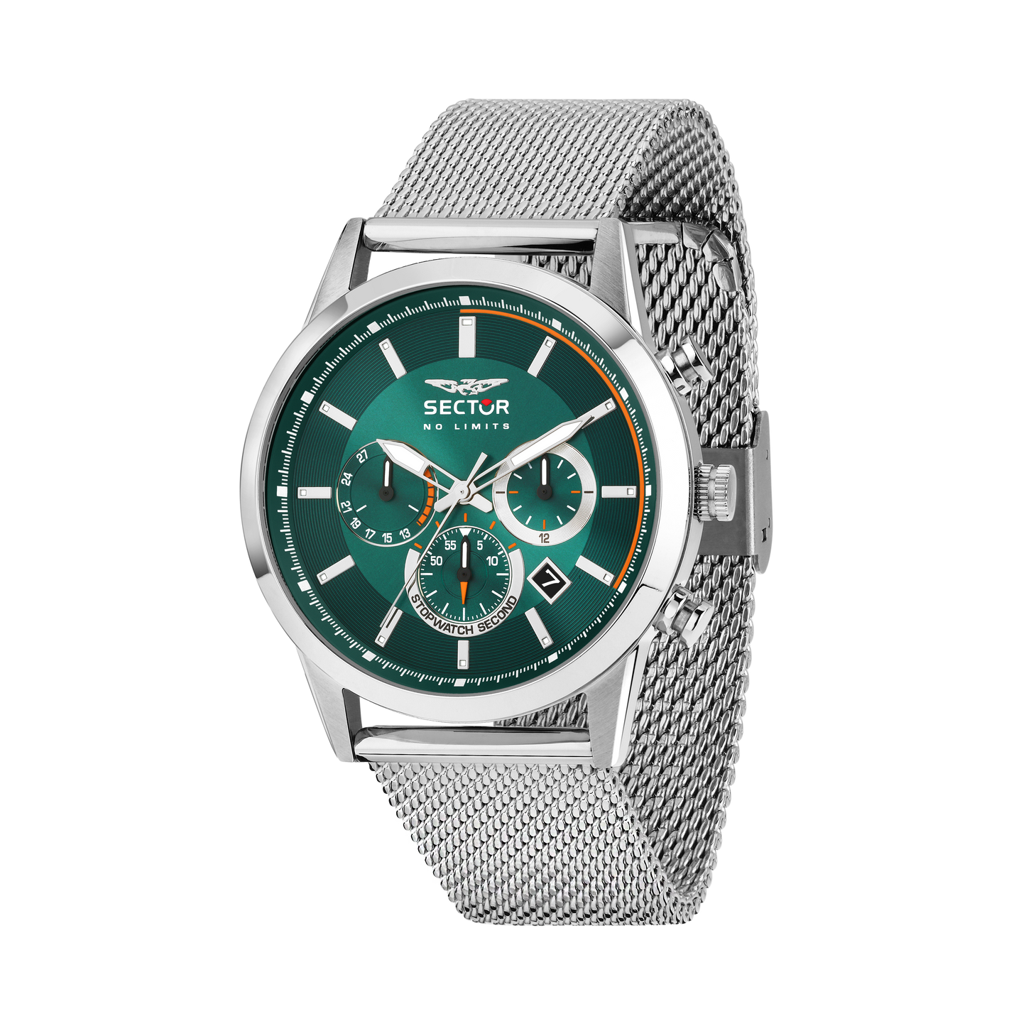 Orologio Uomo Sector 660 Cronografo Maglia Milano Quadrante verde R3273617012 - Sector