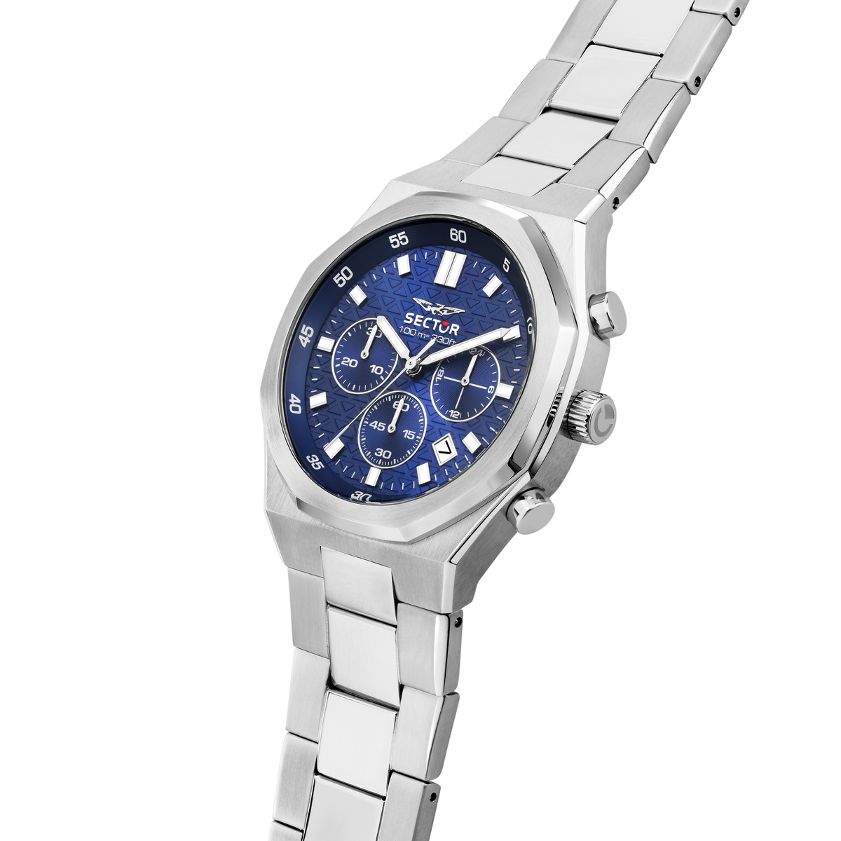 Orologio Uomo Sector OTTO150 Cronografo in Acciaio Silver con Quadrante Blu R3273650004 - Arena Gioielli