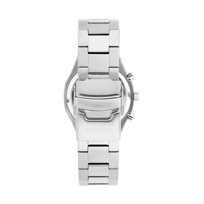 Orologio Uomo Sector OTTO150 Cronografo in Acciaio Silver con Quadrante Grigio Sfumato e Dettagli Gold R3273650006