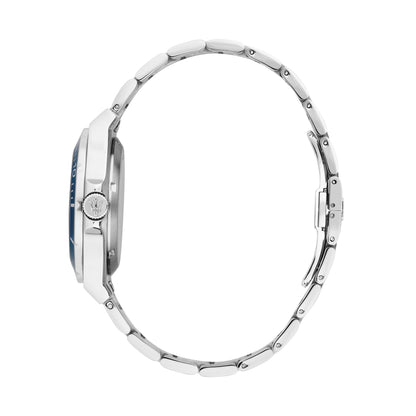 Orologio Uomo Maserati Sfida Automatico Skeleton in Acciaio Silver con Quadrante Blu R8823140019