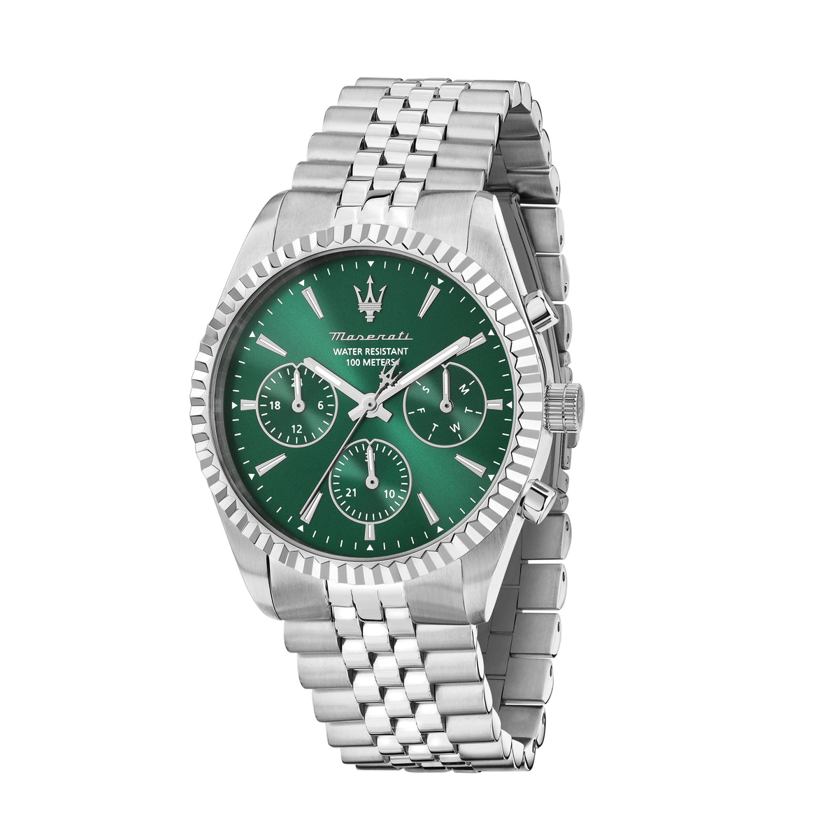 Orologio Uomo Maserati Competizione Multifunzione in Acciaio con Quadrante Verde R8853100052 - Maserati