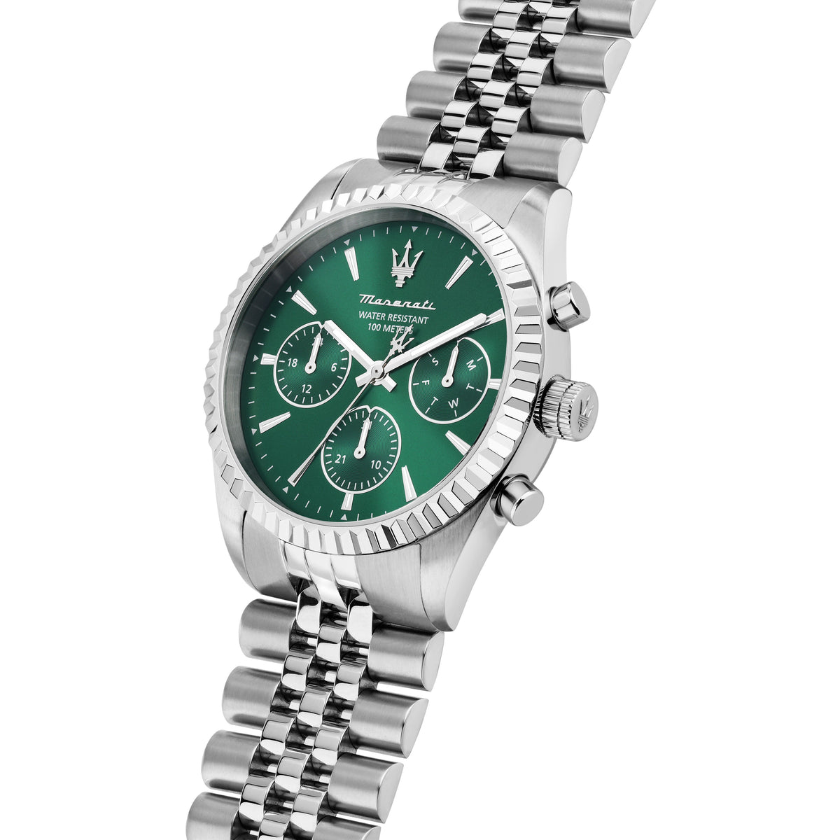 Orologio Uomo Maserati Competizione Multifunzione in Acciaio con Quadrante Verde R8853100052 - Maserati