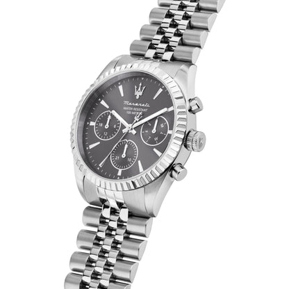 Orologio Uomo Maserati Competizione Multifunzione in Acciaio con Quadrante Grigio R8853100053