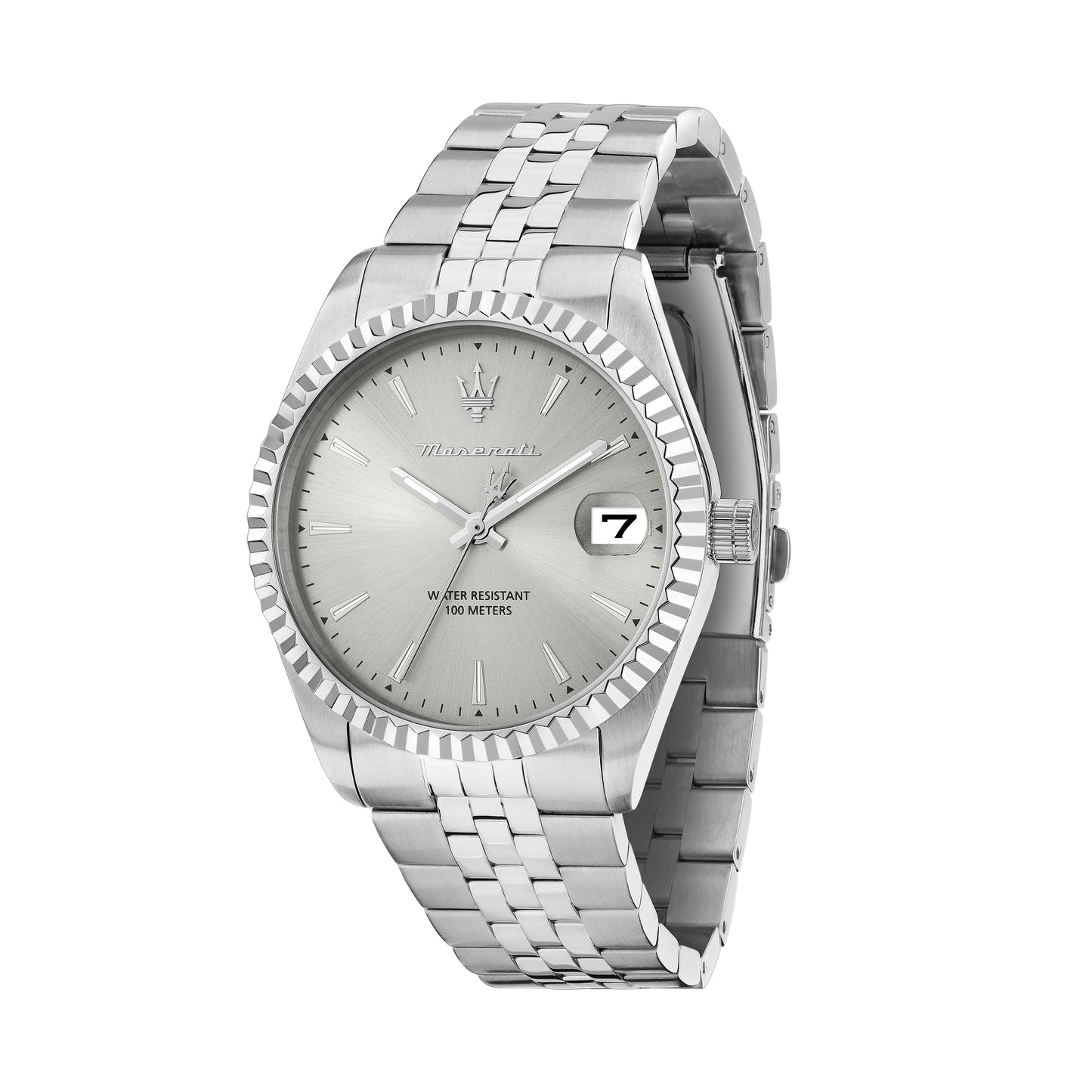 Orologio Uomo Maserati Competizione Solo Tempo in Acciaio Silver con Quadrante Argento R8853100055 - Maserati