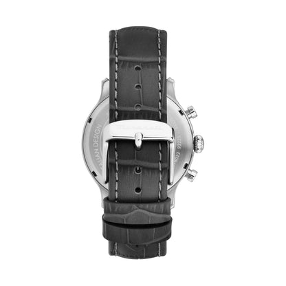 Orologio Uomo Maserati Epoca Cronografo in Acciaio Silver e Pelle Nera R8871618021