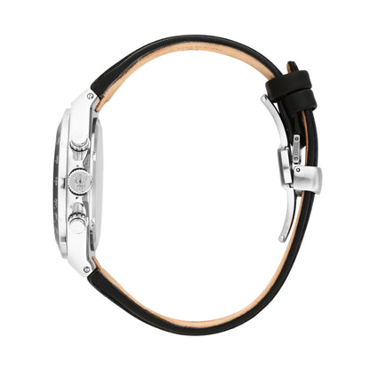 Orologio Uomo Maserati Sfida Cronografo in Acciaio e Cinturino in Pelle Nera R8871640008