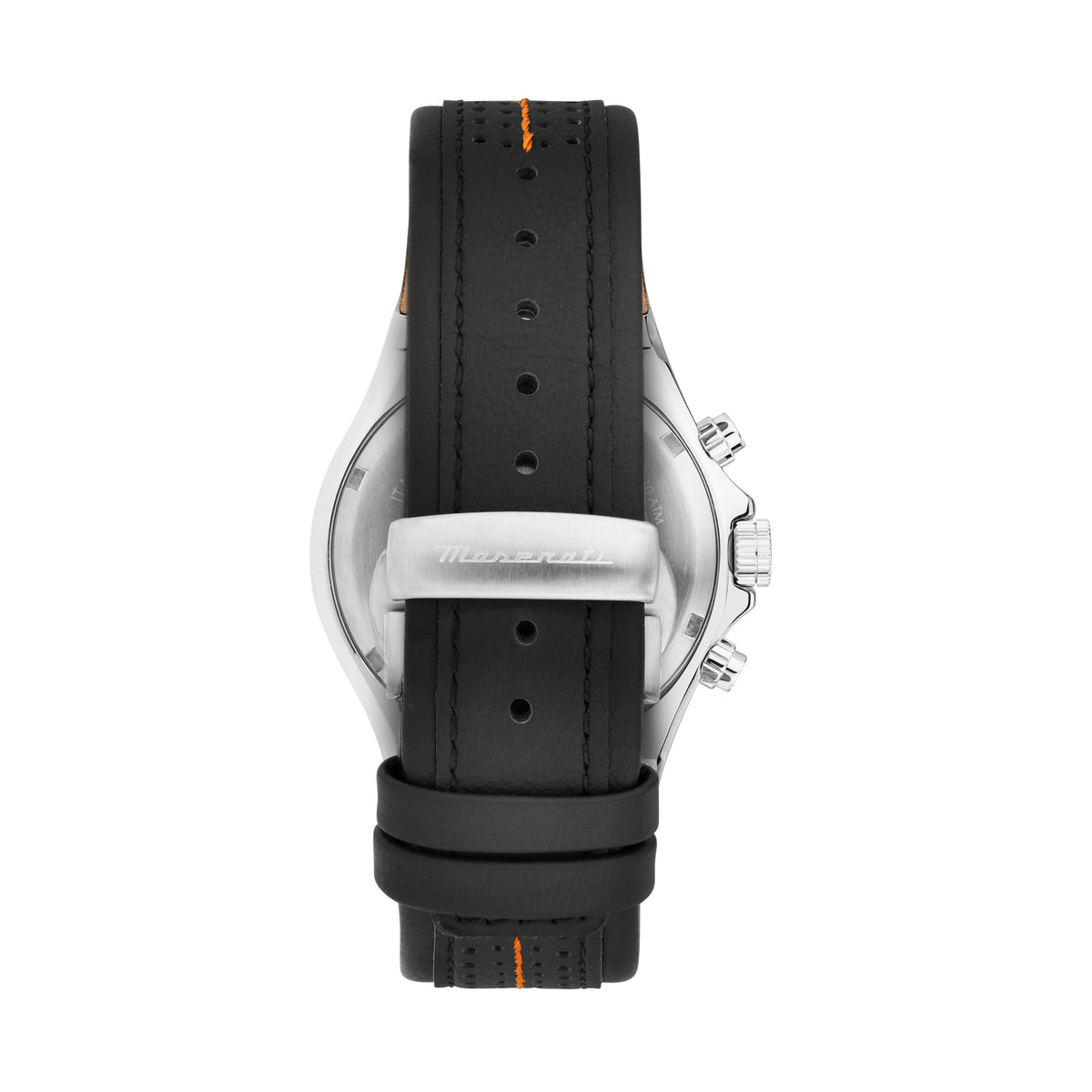 Orologio Uomo Maserati Sfida Cronografo in Acciaio e Cinturino in Pelle Nera R8871640008 - Maserati