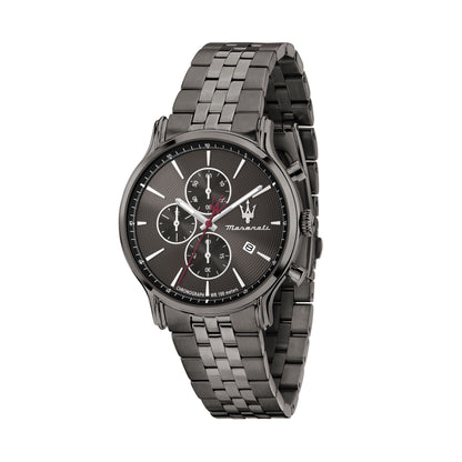 Orologio Uomo Maserati Epoca Cronografo in Acciaio Grigio con Quadrante Grigio R8873618036