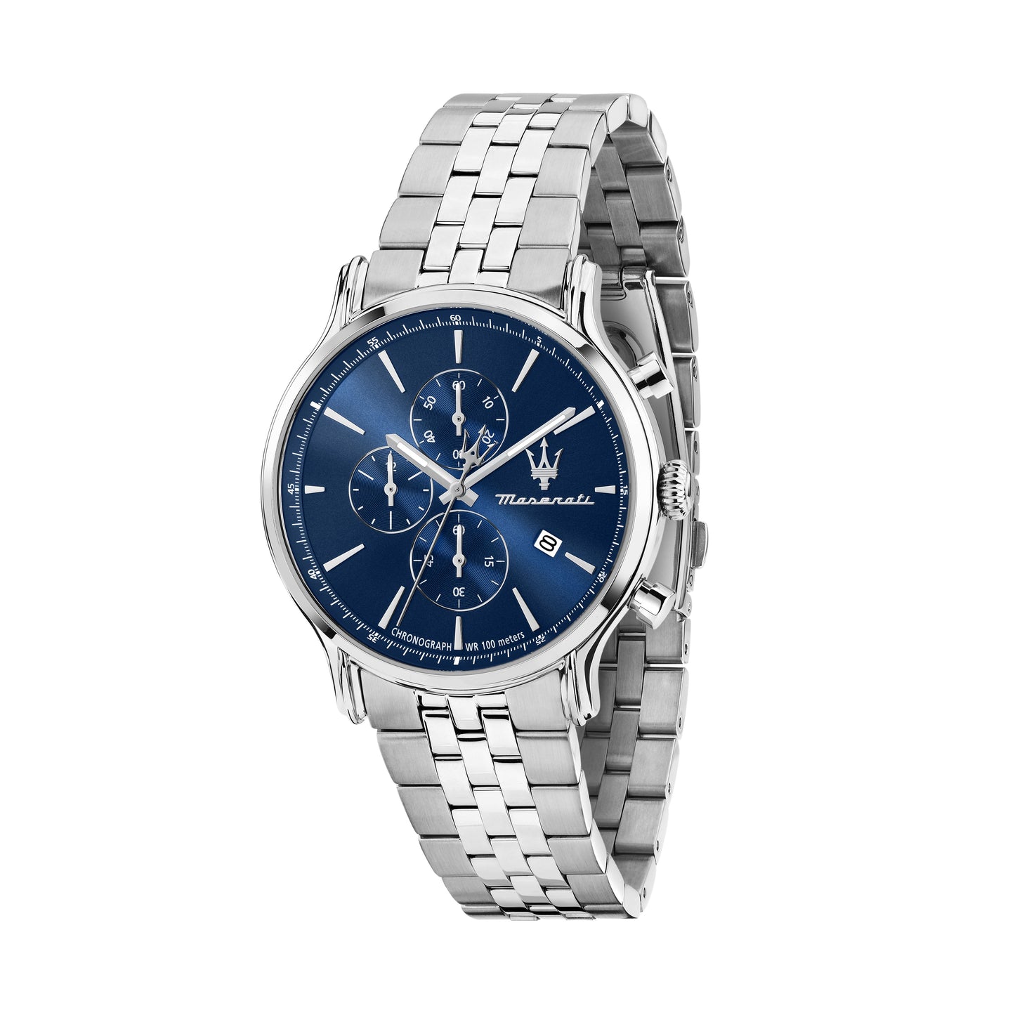 Orologio Uomo Maserati Epoca Cronografo in Acciaio Silver con Quadrante Blu R8873618039 - Maserati