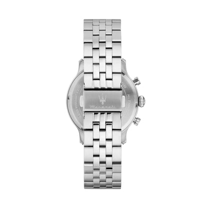 Orologio Uomo Maserati Epoca Cronografo in Acciaio Silver con Quadrante Blu R8873618039