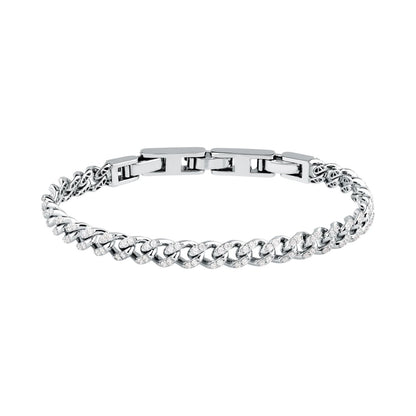 Bracciale Donna Morellato Trame in Argento Sostenibile Silver a Catena con Cubic Zirconia Bianchi SAAG02