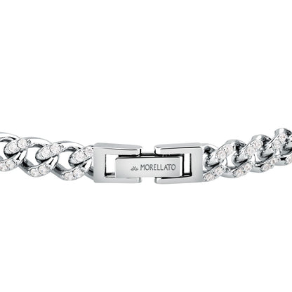 Bracciale Donna Morellato Trame in Argento Sostenibile Silver a Catena con Cubic Zirconia Bianchi SAAG02