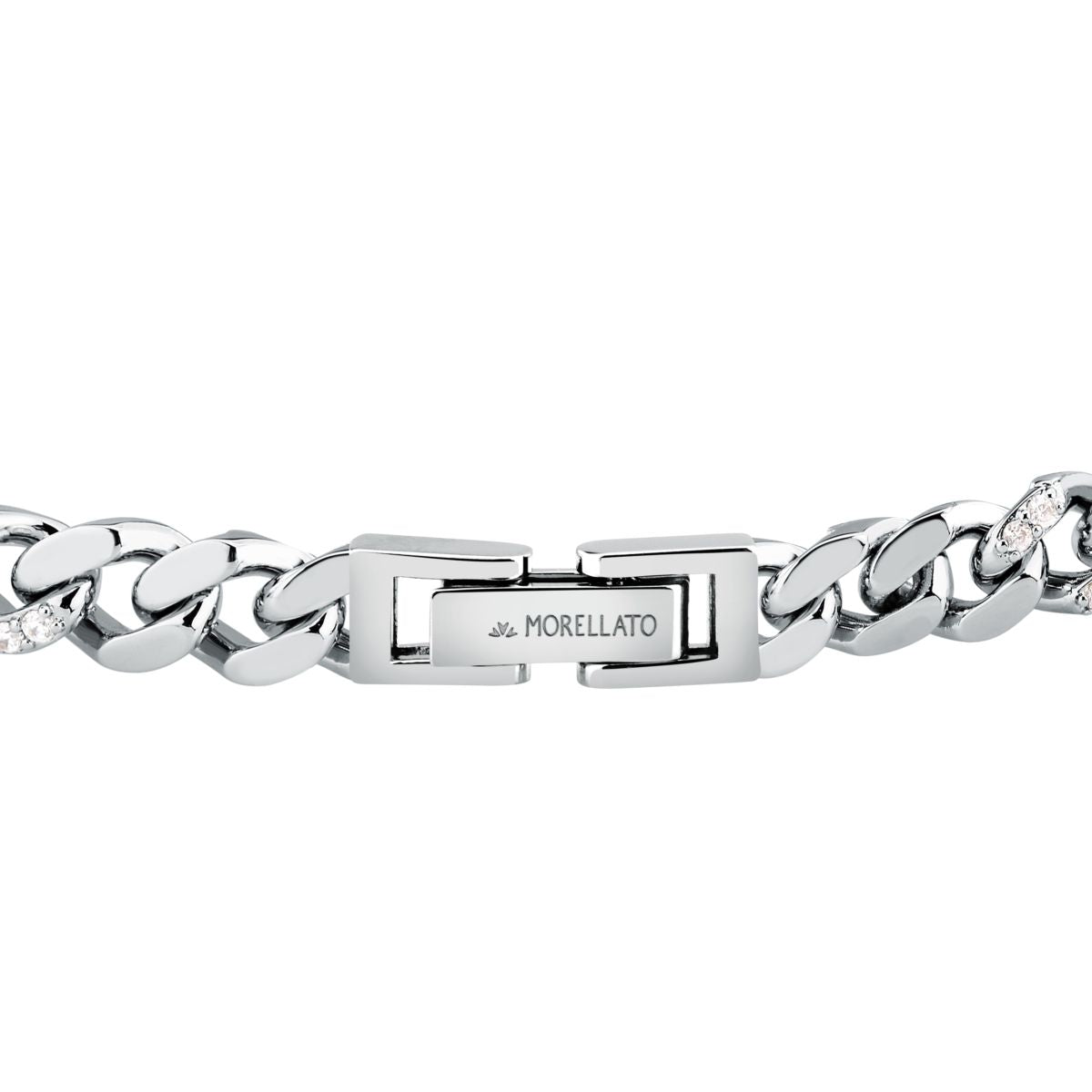 Bracciale Donna Morellato Trame in Argento Sostenibile Silver a Catena Grumetta con Cubic Zirconia Bianchi SAAG03 - Morellato