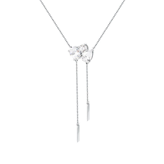 Collana Donna Morellato Riflessi Pendente con Frange in Argento con Cubic Zirconia Bianchi SABC02 - Arena Gioielli - Morellato