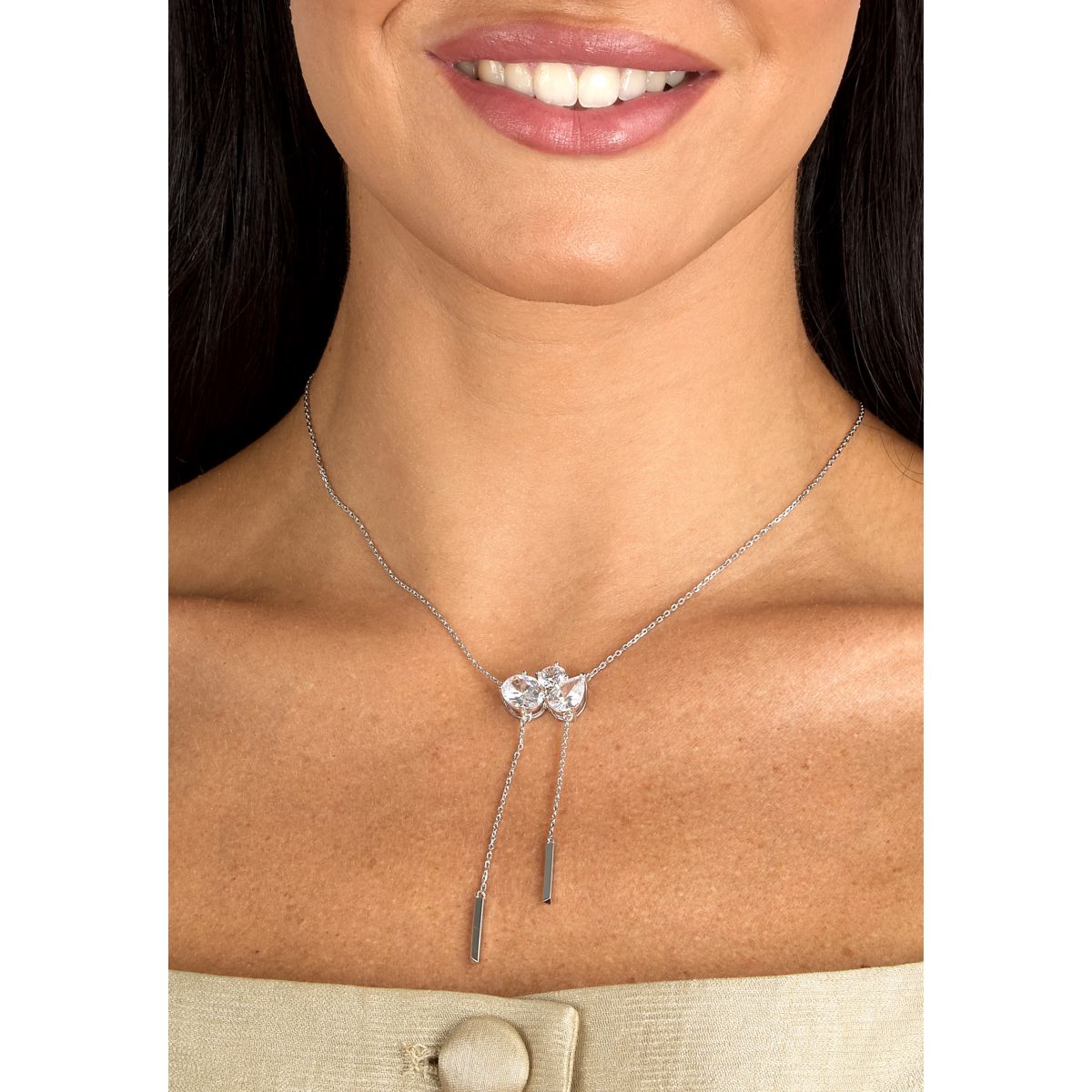 Collana Donna Morellato Riflessi Pendente con Frange in Argento con Cubic Zirconia Bianchi SABC02 - Arena Gioielli