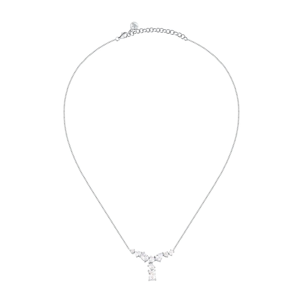Collana Donna Morellato Riflessi Pendente a Y in Argento con Cubic Zirconia Bianchi SABC03 - Arena Gioielli