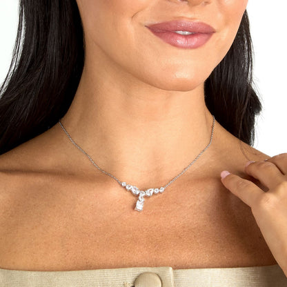 Collana Donna Morellato Riflessi Pendente a Y in Argento con Cubic Zirconia Bianchi SABC03 - Arena Gioielli
