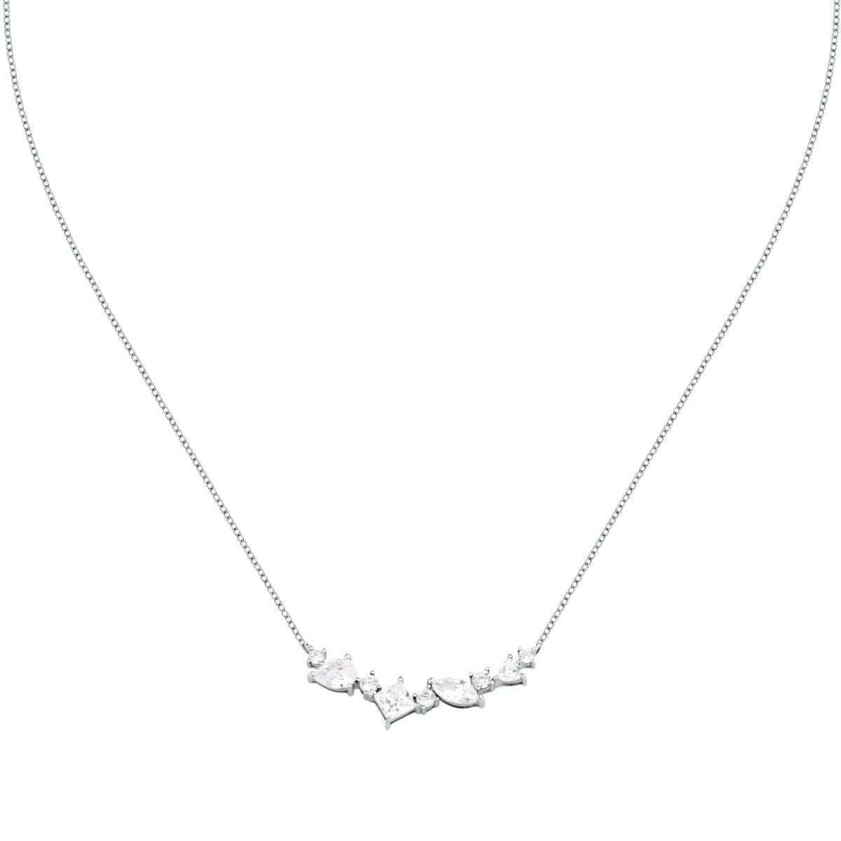 Collana Donna Morellato Riflessi Girocollo in Argento con Cubic Zirconia Bianchi SABC04 - Arena Gioielli