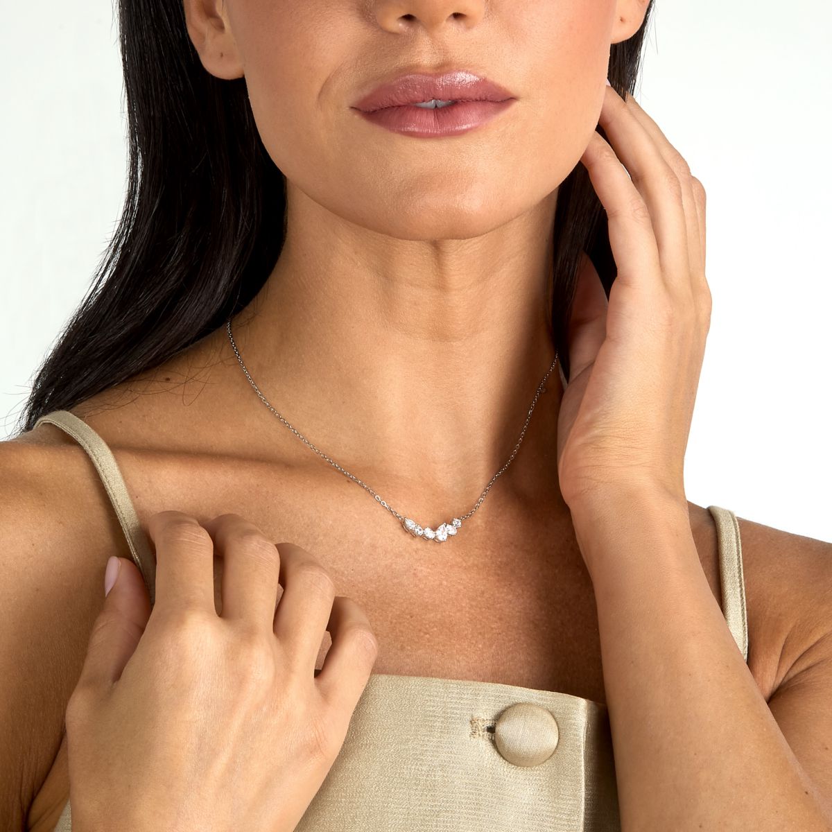 Collana Donna Morellato Riflessi Girocollo in Argento con Cubic Zirconia Bianchi SABC05 - Arena Gioielli - Morellato