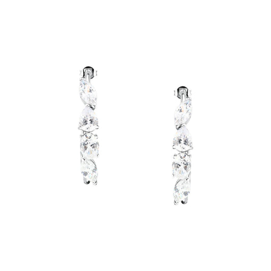 Orecchini Donna Morellato Riflessi a Cerchio in Argento con Cubic Zirconia Bianchi SABC07 - Arena Gioielli  - Morellato