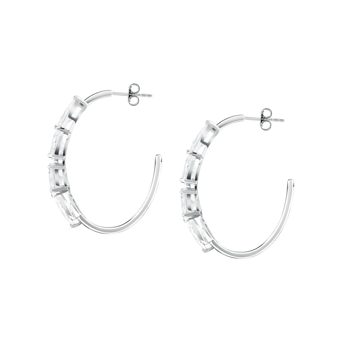 Orecchini Donna Morellato Riflessi a Cerchio in Argento con Cubic Zirconia Bianchi SABC07 - Morellato