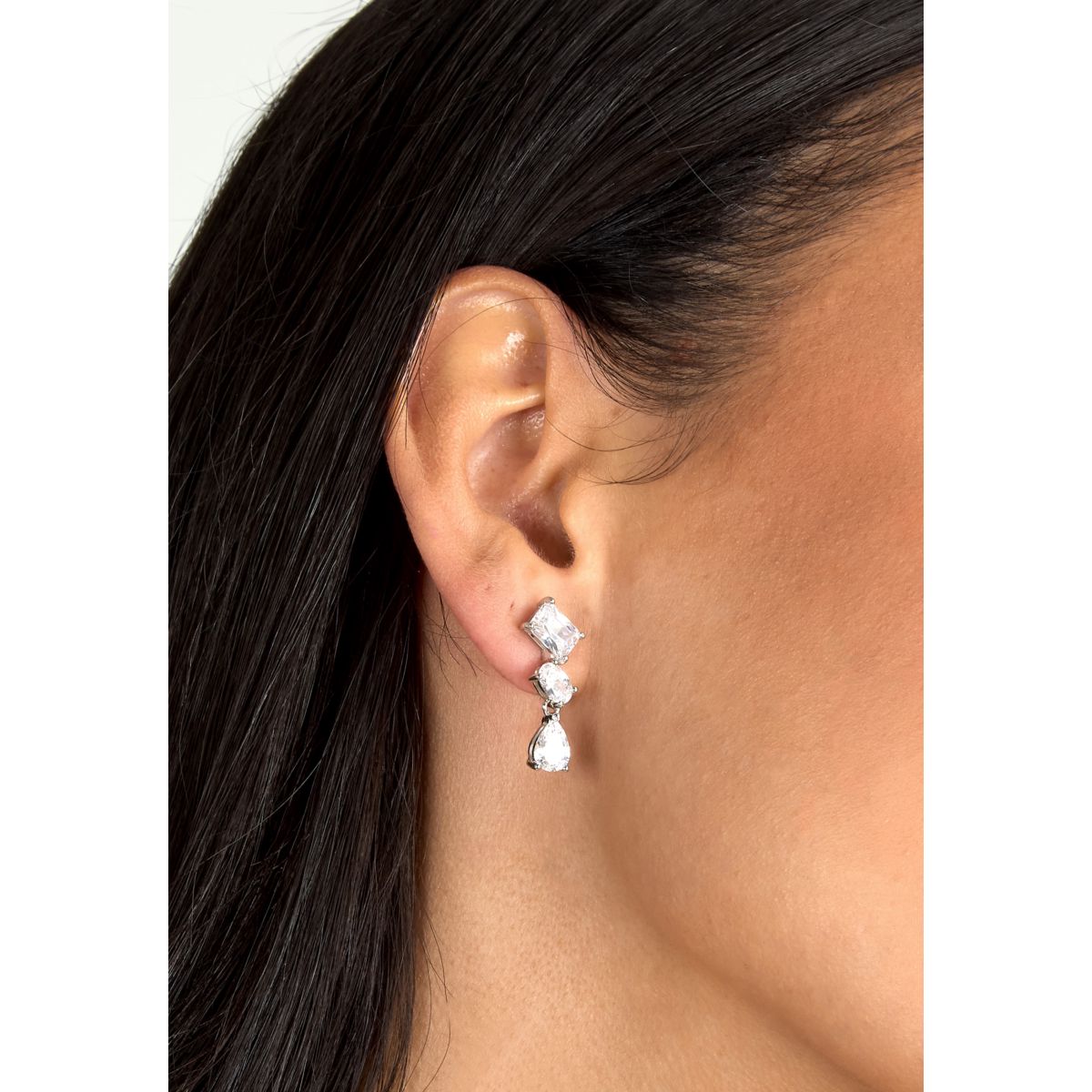 Orecchini Donna Morellato Riflessi Pendenti a Lobo in Argento con Cubic Zirconia Bianchi SABC09 - Morellato