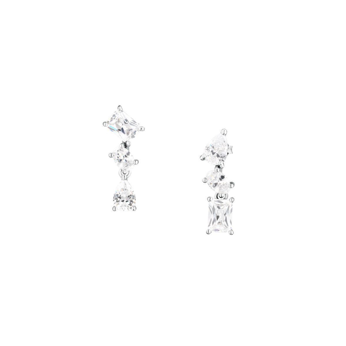 Orecchini Donna Morellato Riflessi Pendenti a Lobo in Argento con Cubic Zirconia Bianchi SABC09 - Morellato