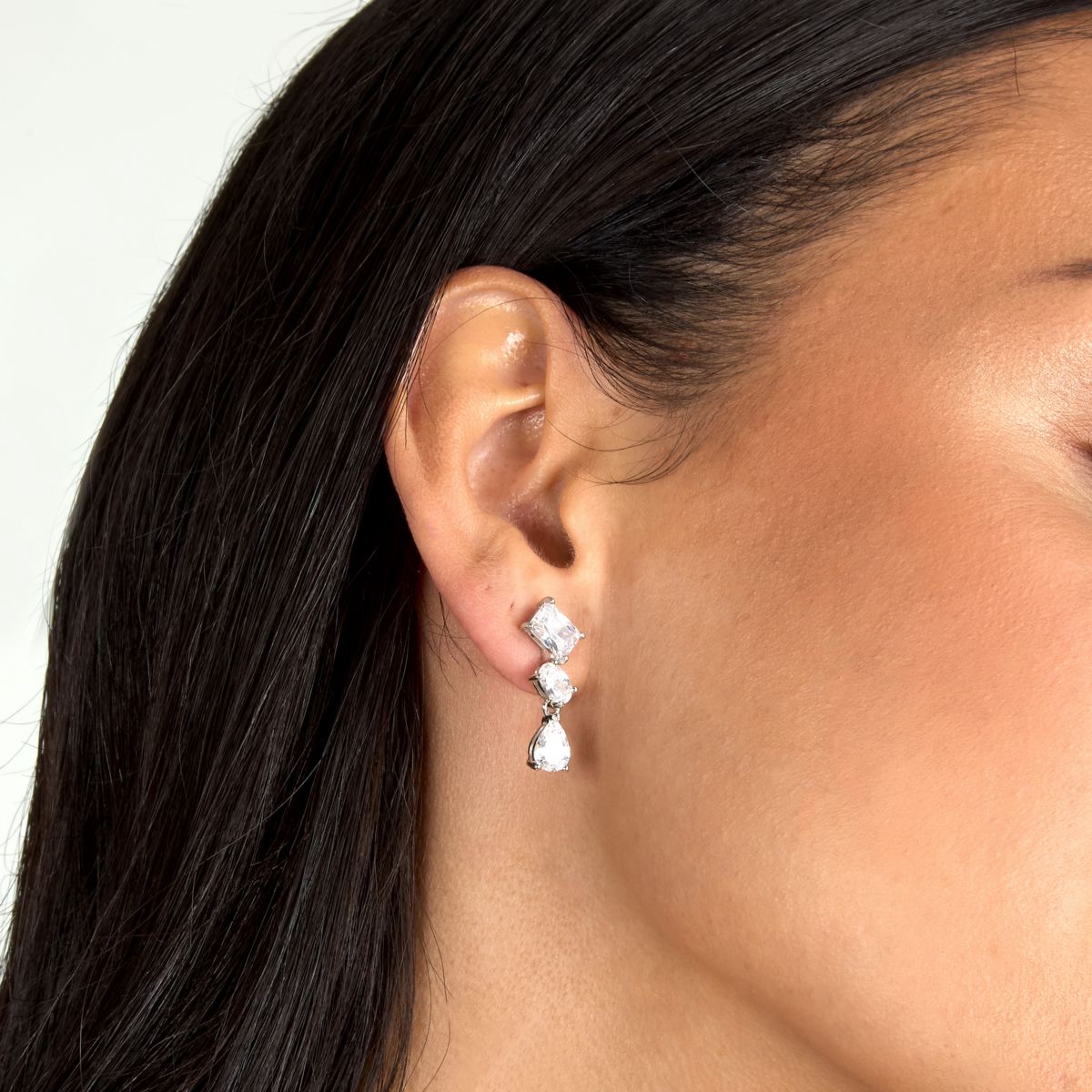Orecchini Donna Morellato Riflessi Pendenti a Lobo in Argento con Cubic Zirconia Bianchi SABC09 - Morellato