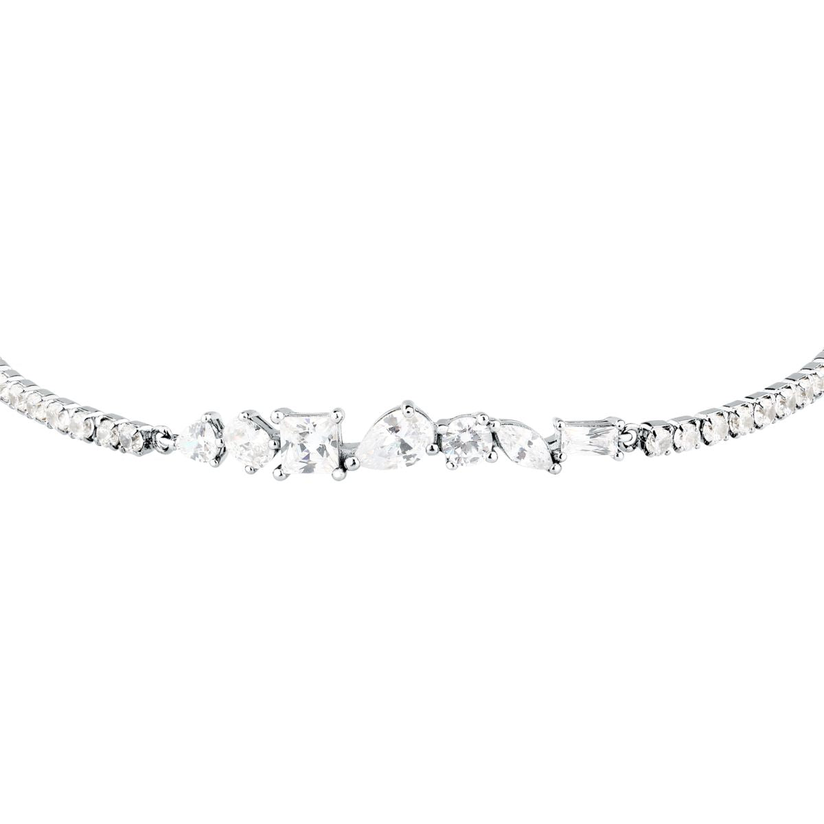 Bracciale Donna Morellato Riflessi Tennis in Argento Silver con Cubic Zirconia Bianchi SABC13 - Morellato