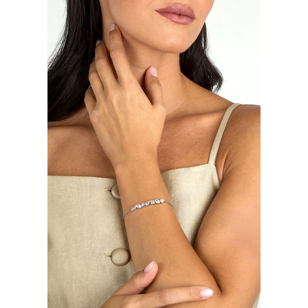 Bracciale Donna Morellato Riflessi in Argento Silver con Cubic Zirconia Bianchi SABC14 - Morellato