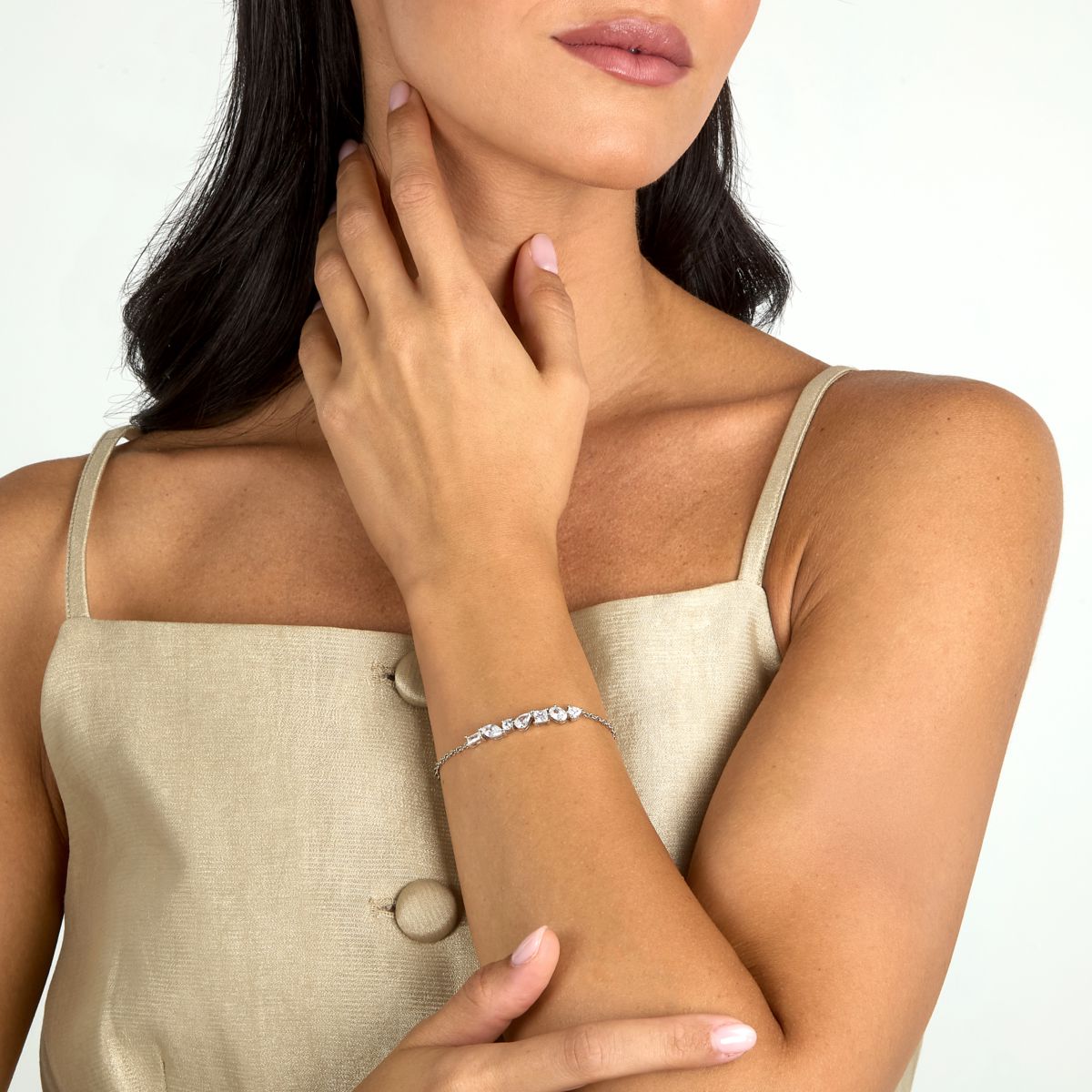 Bracciale Donna Morellato Riflessi in Argento Silver con Cubic Zirconia Bianchi SABC14 - Morellato